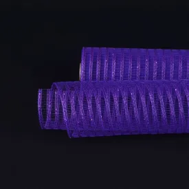 Purple - Deco Mesh Laser Eyelash ( 21 Inch x 10 Yards )