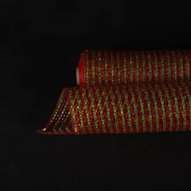 Red - Christmas Mesh Wraps ( 21 Inch x 10 Yards )
