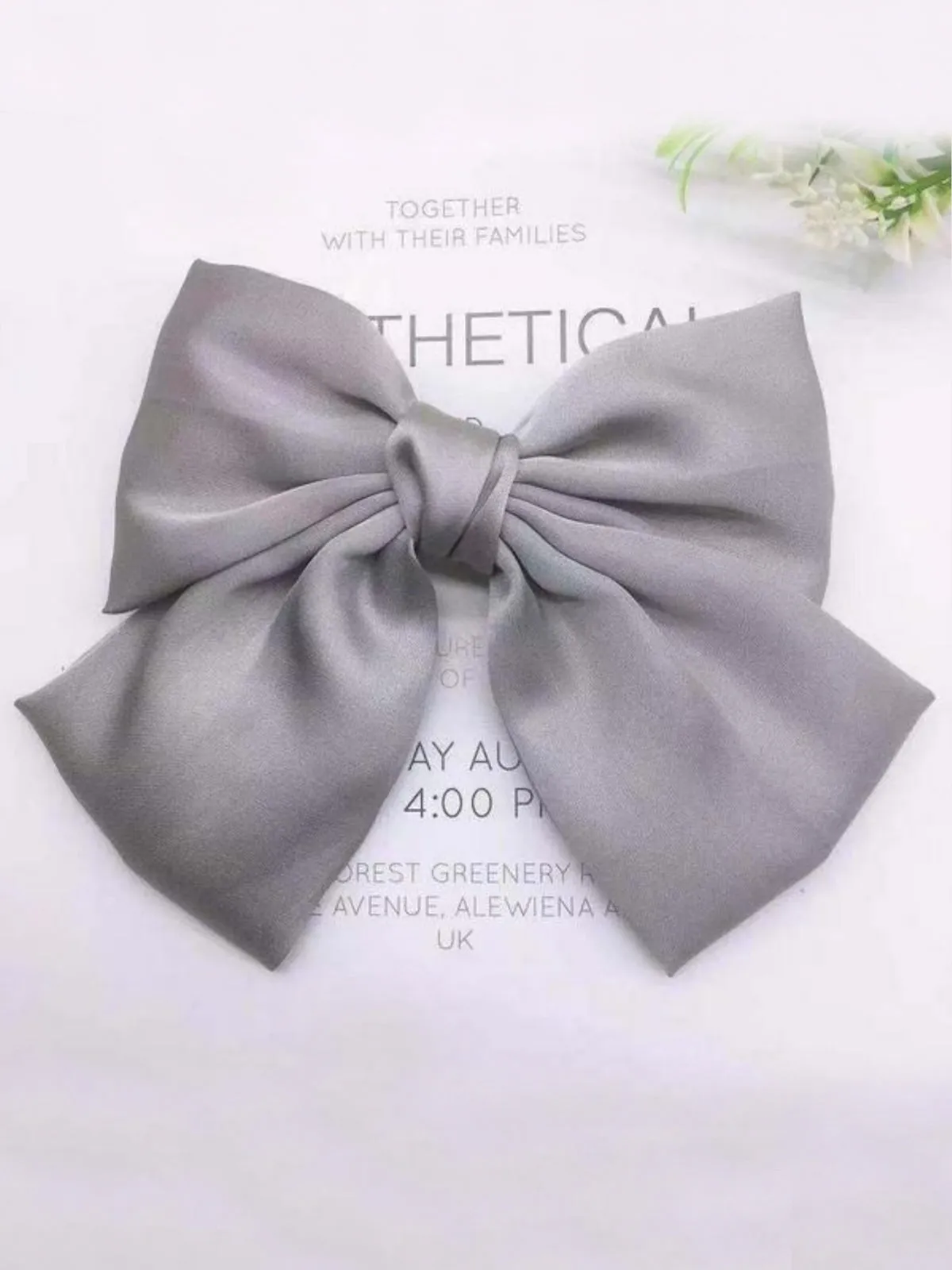 She's Sophisticated Satin Hair Bow