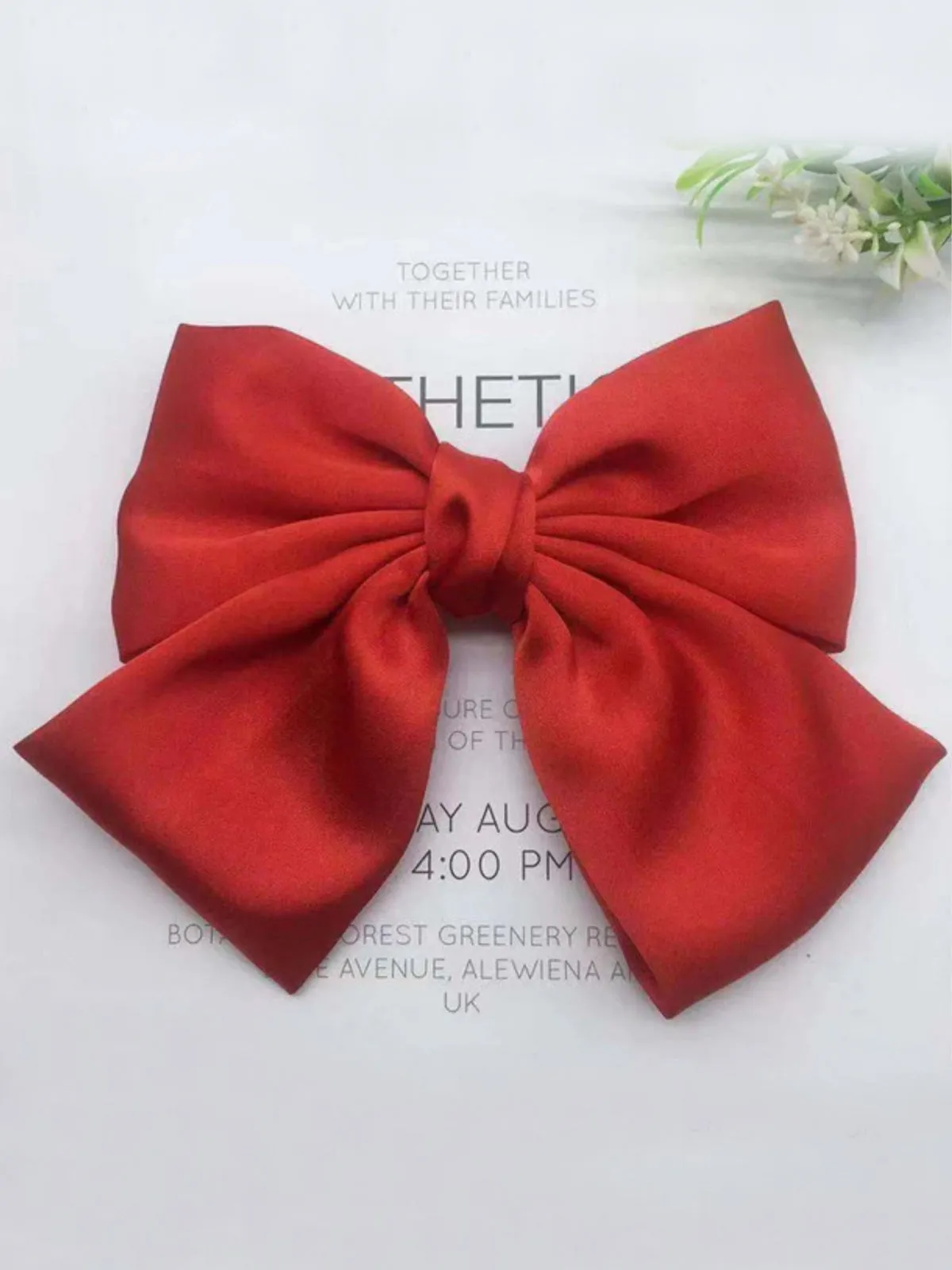 She's Sophisticated Satin Hair Bow