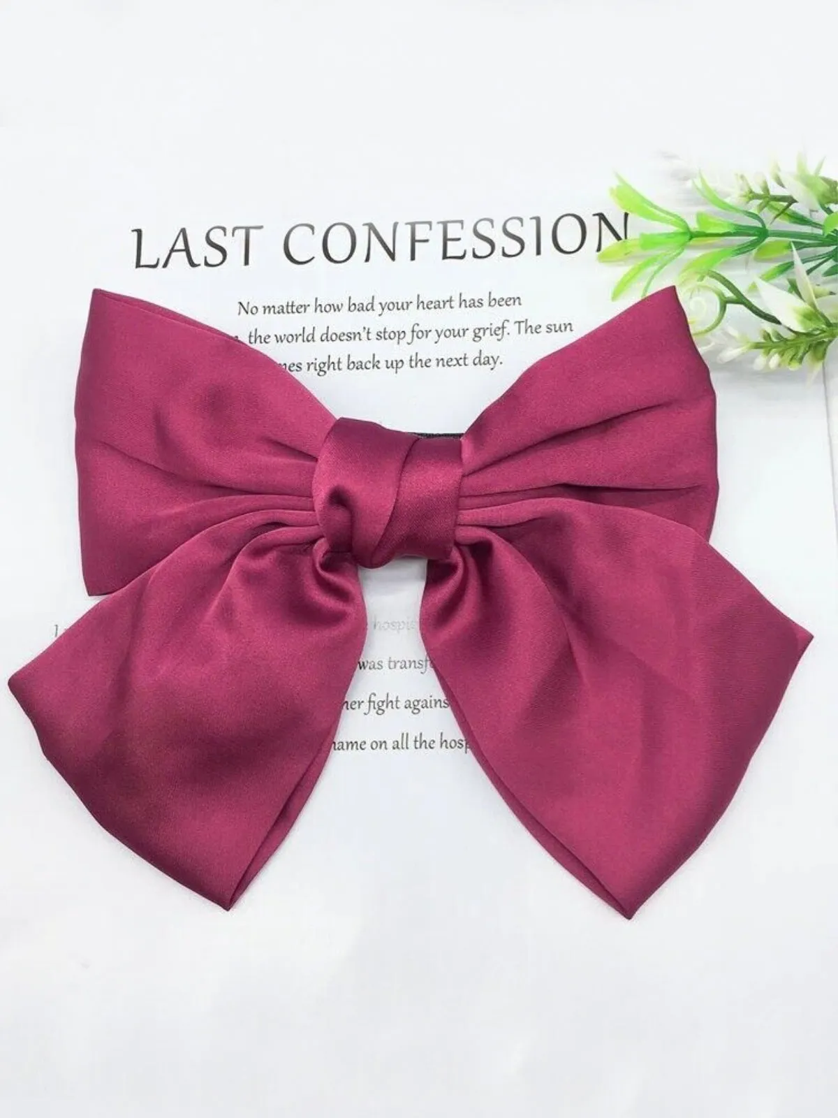 She's Sophisticated Satin Hair Bow