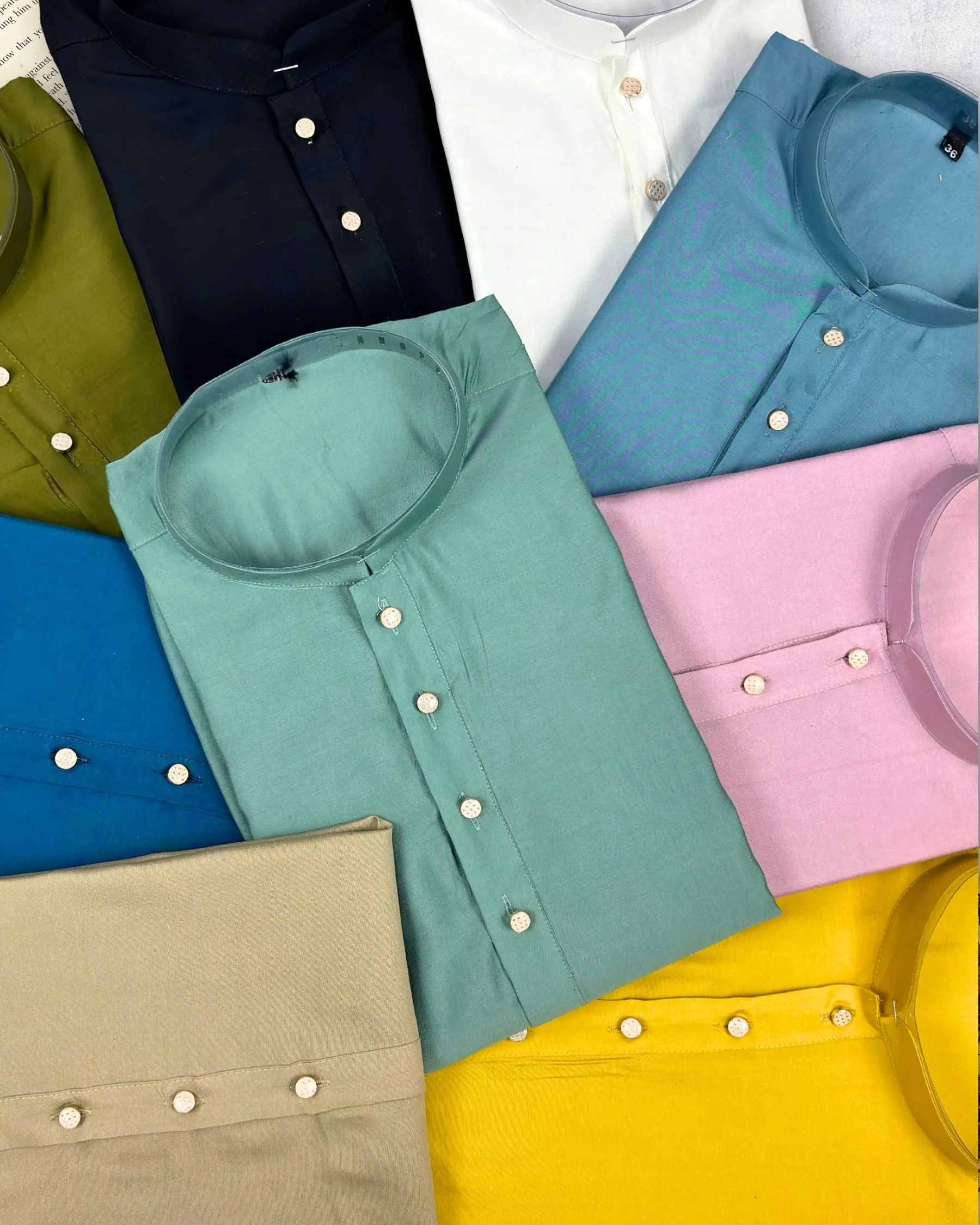 Sophisticated Deep Blue Plain Kurta