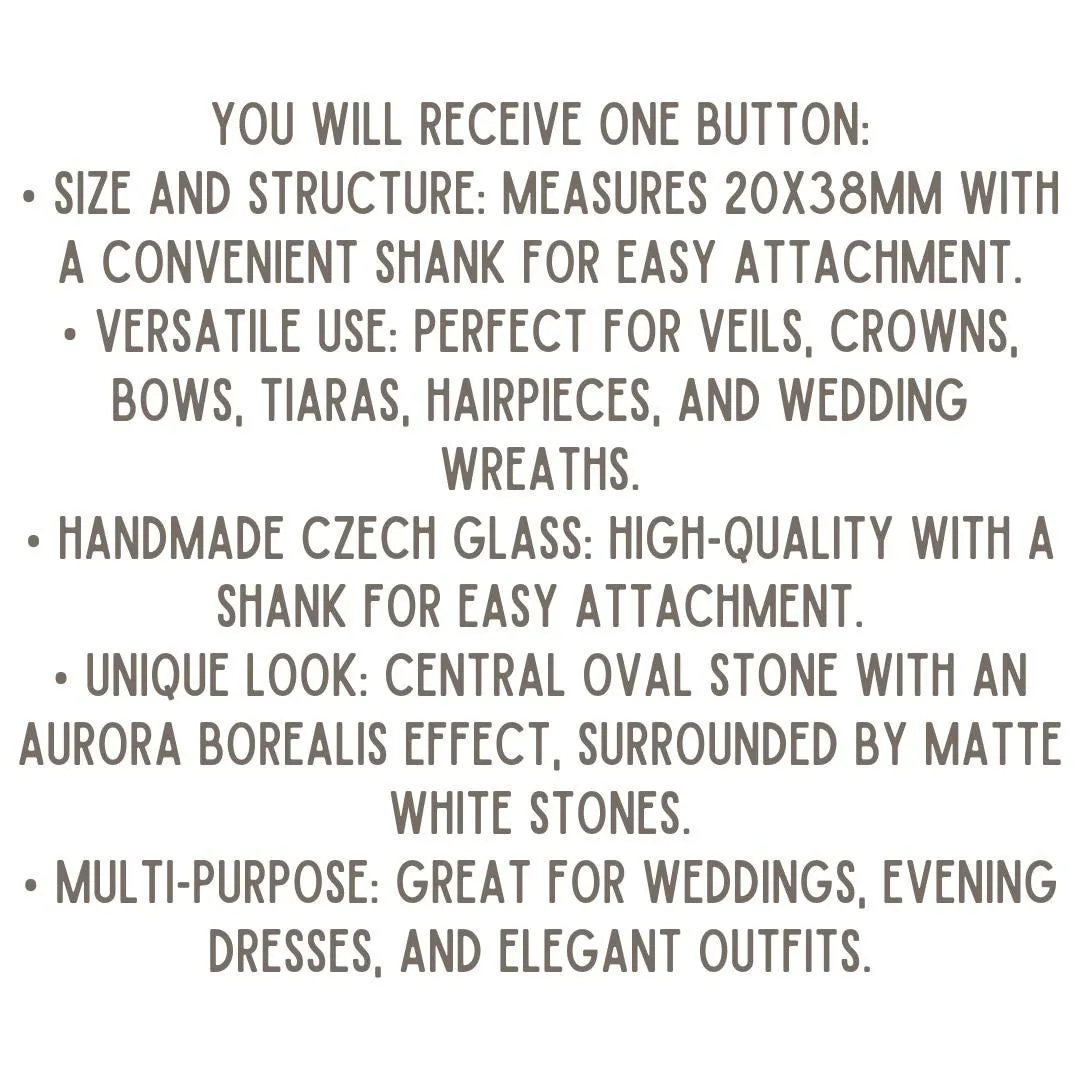 Sophisticated Fancy glass button