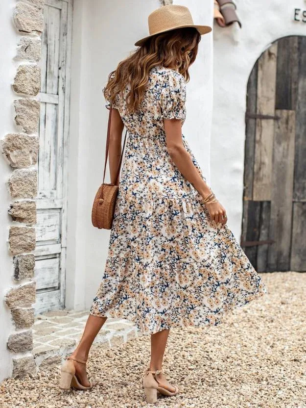 Sophisticated Georgette Midi Dress