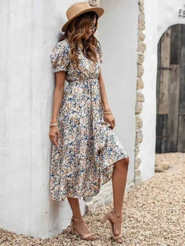 Sophisticated Georgette Midi Dress
