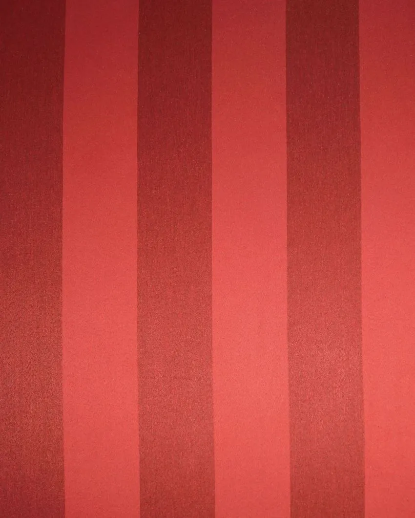 Sophisticated Maroon Stripes Door Curtains | 7.5 Ft