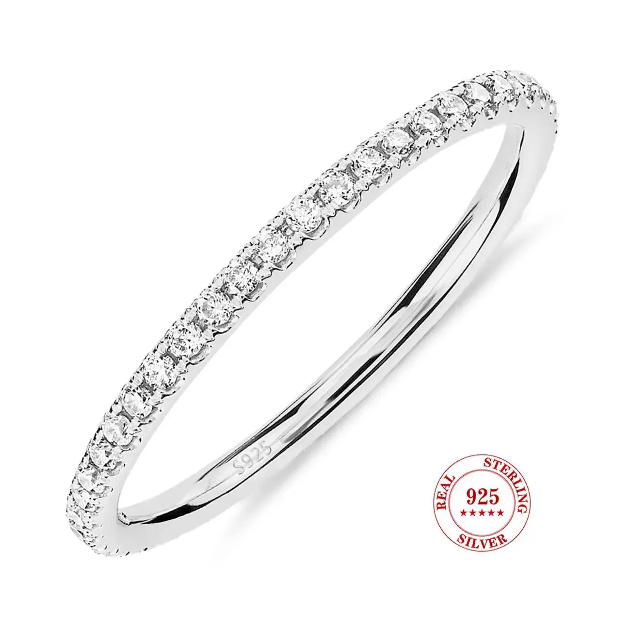 Sophisticated S925 Sterling Silver Ring
