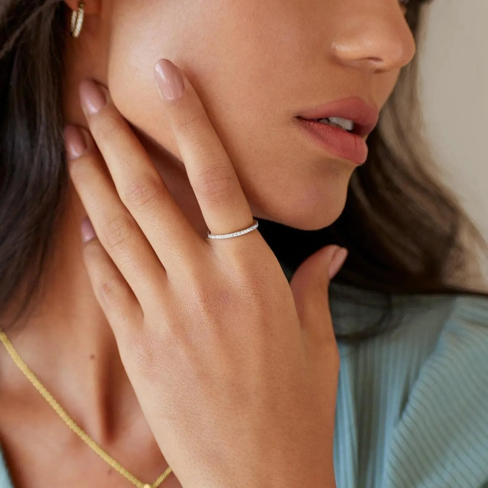 Sophisticated S925 Sterling Silver Ring