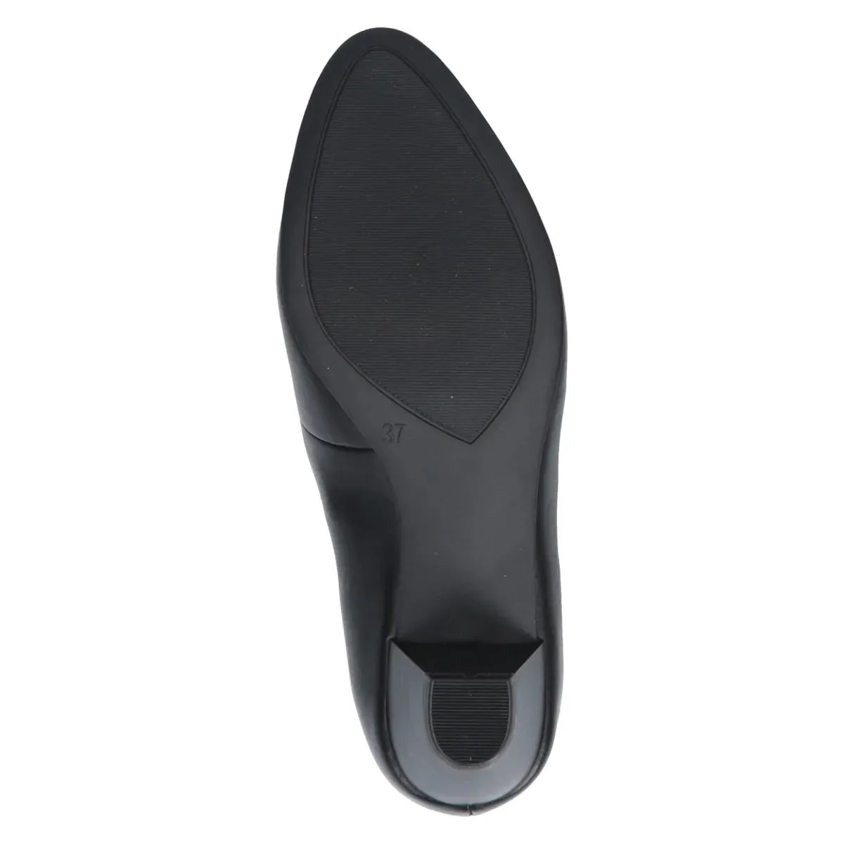 Sophisticated Statement Black Leather Pumps