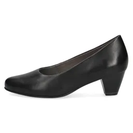 Sophisticated Statement Black Leather Pumps