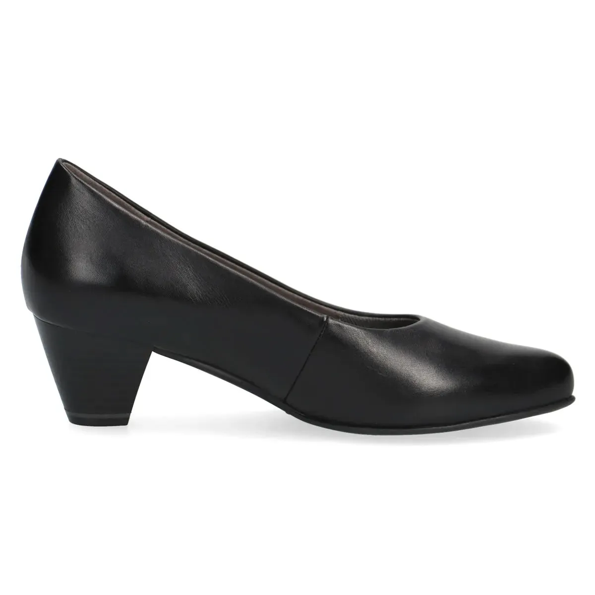 Sophisticated Statement Black Leather Pumps