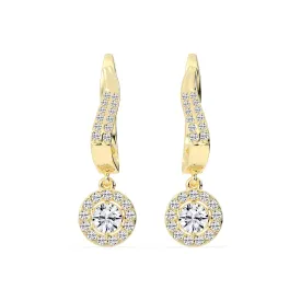 Sophisticated Wave-Shaped Gold Earrings