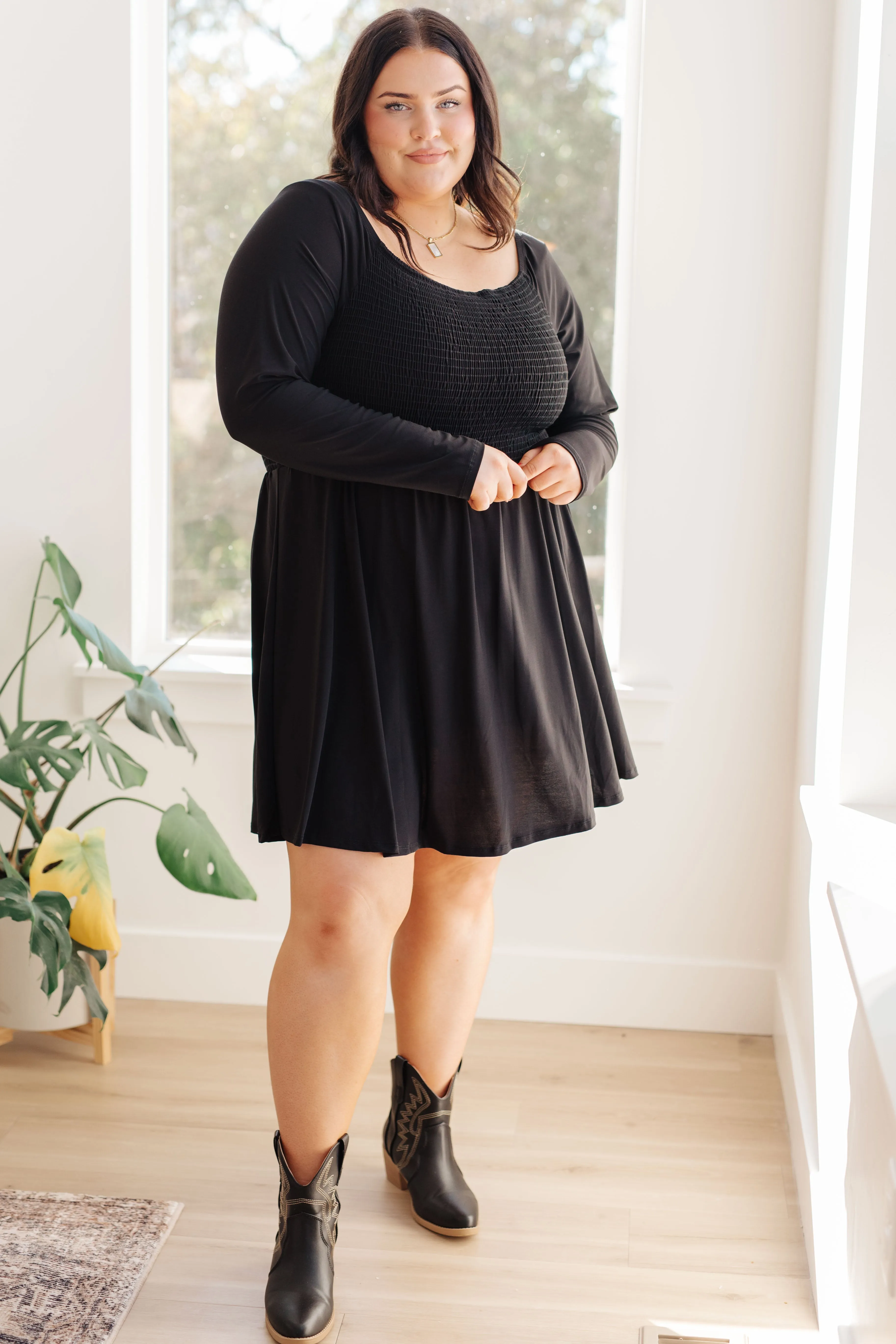 SP24- In the Thick of It Long Sleeve Skort Dress