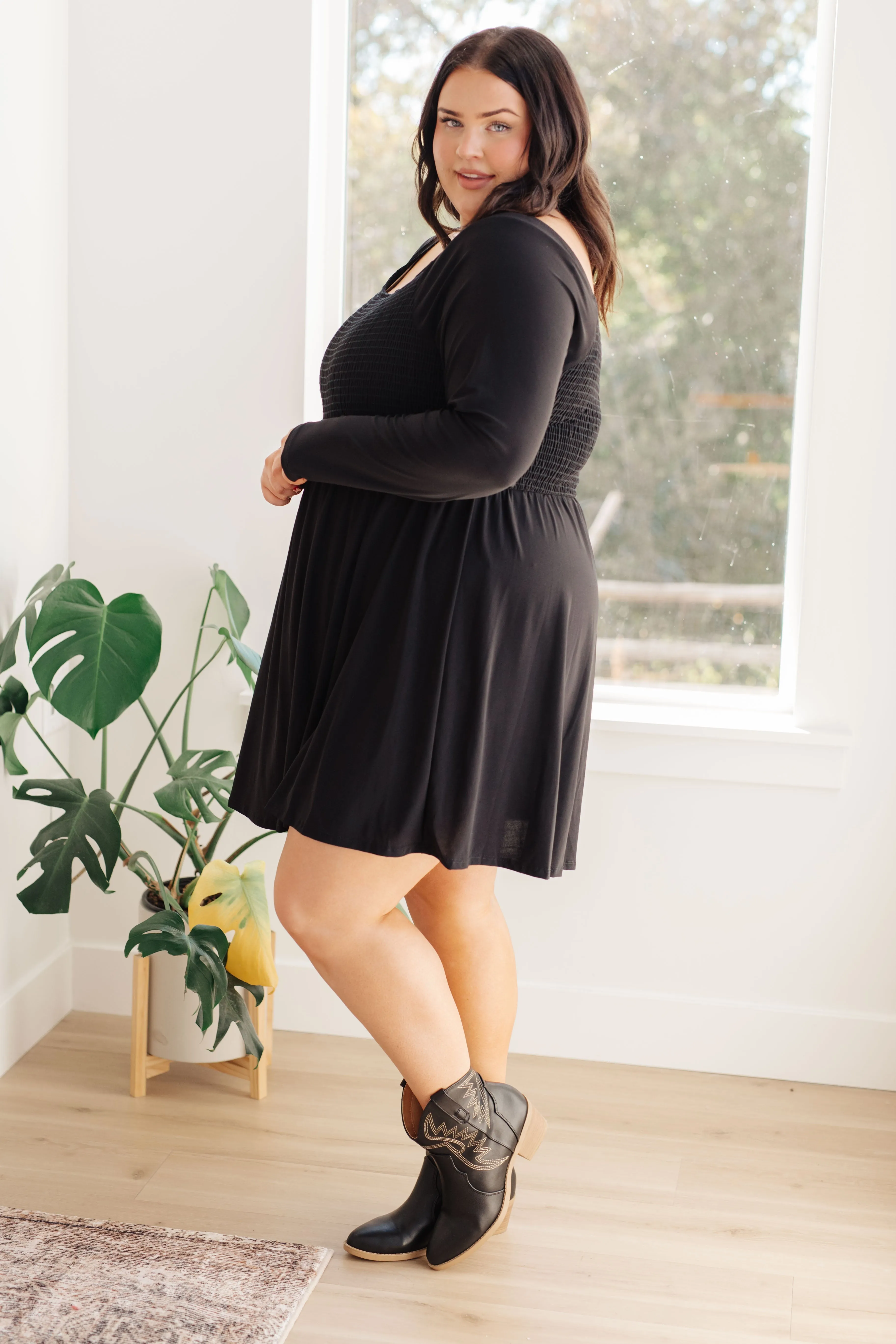 SP24- In the Thick of It Long Sleeve Skort Dress
