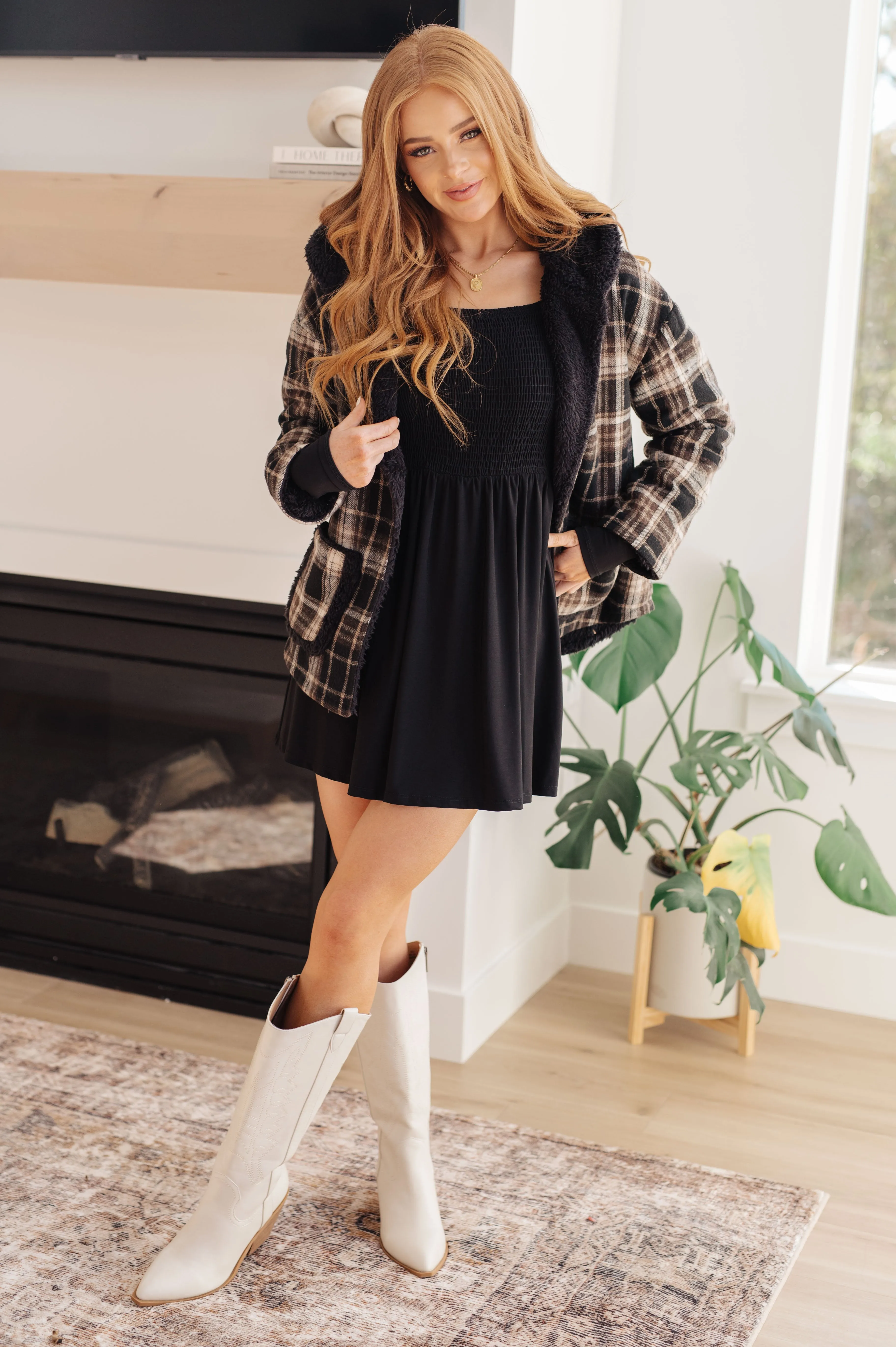SP24- In the Thick of It Long Sleeve Skort Dress