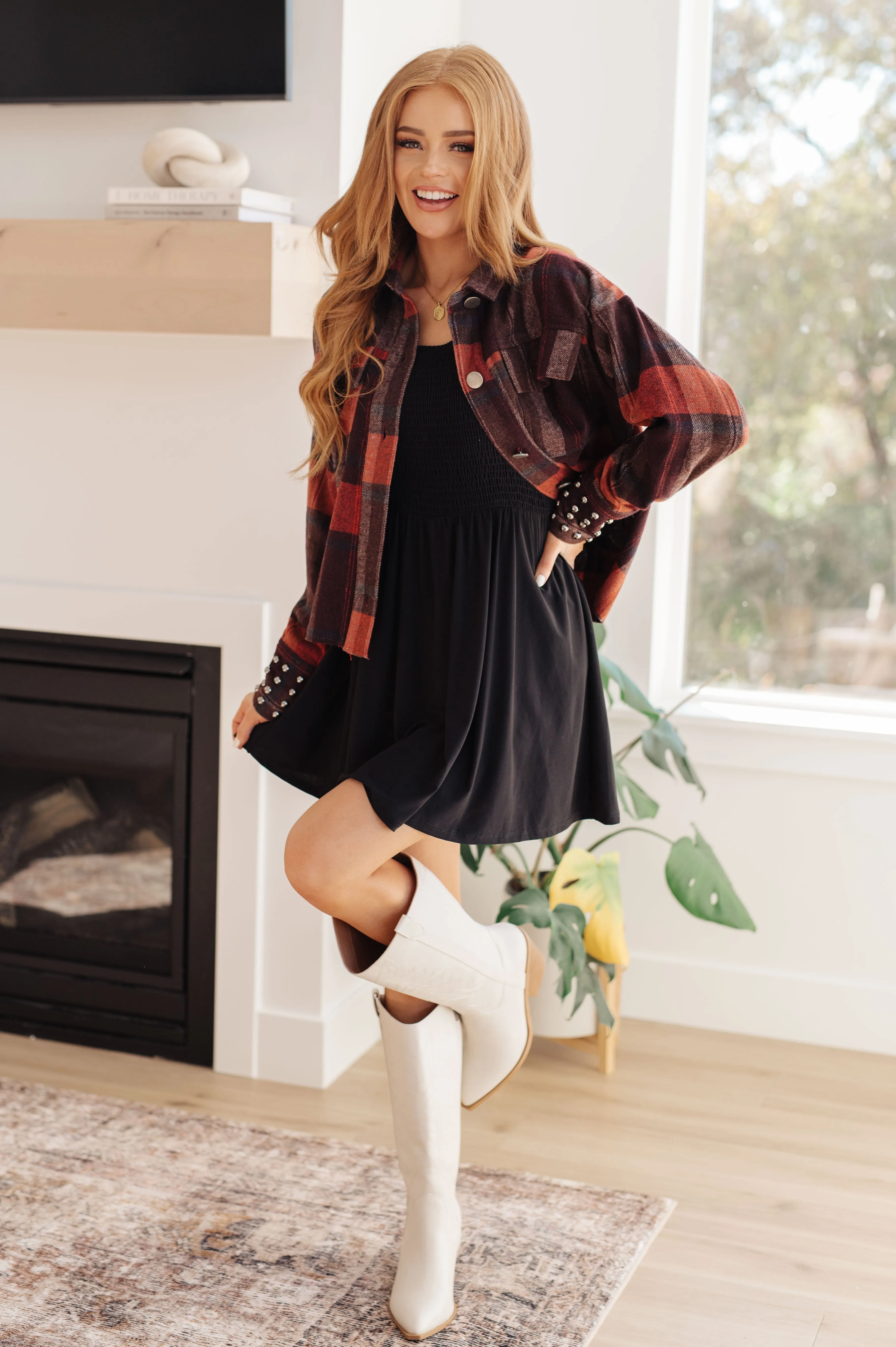 SP24- In the Thick of It Long Sleeve Skort Dress