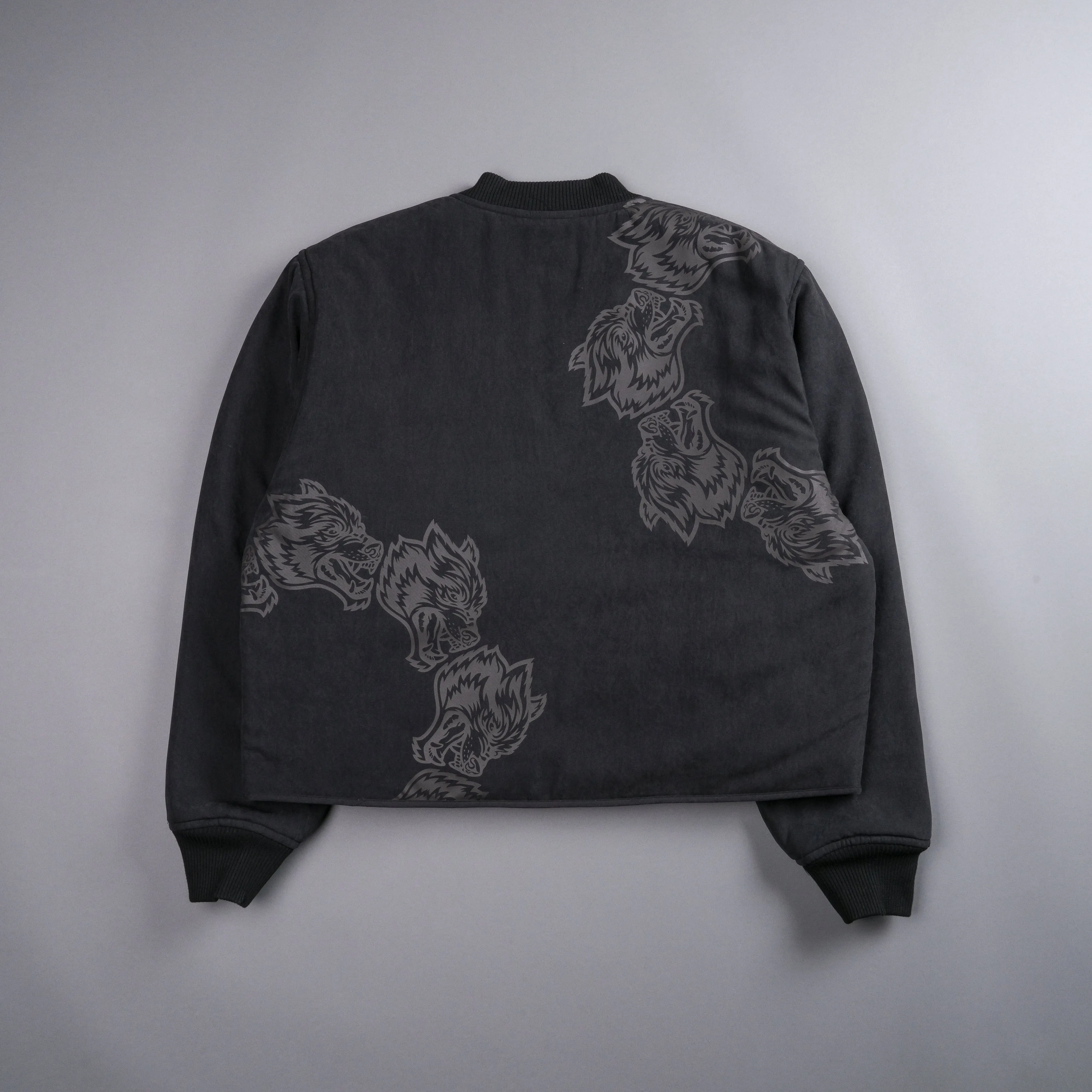 Surrounded By Family Boxy Darco Quilted Jacket in Black