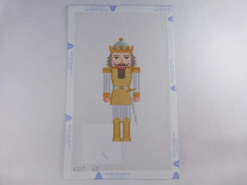 Susan Roberts Needlepoint Design, Inc. 4317 Silver & Gold Nutcracker