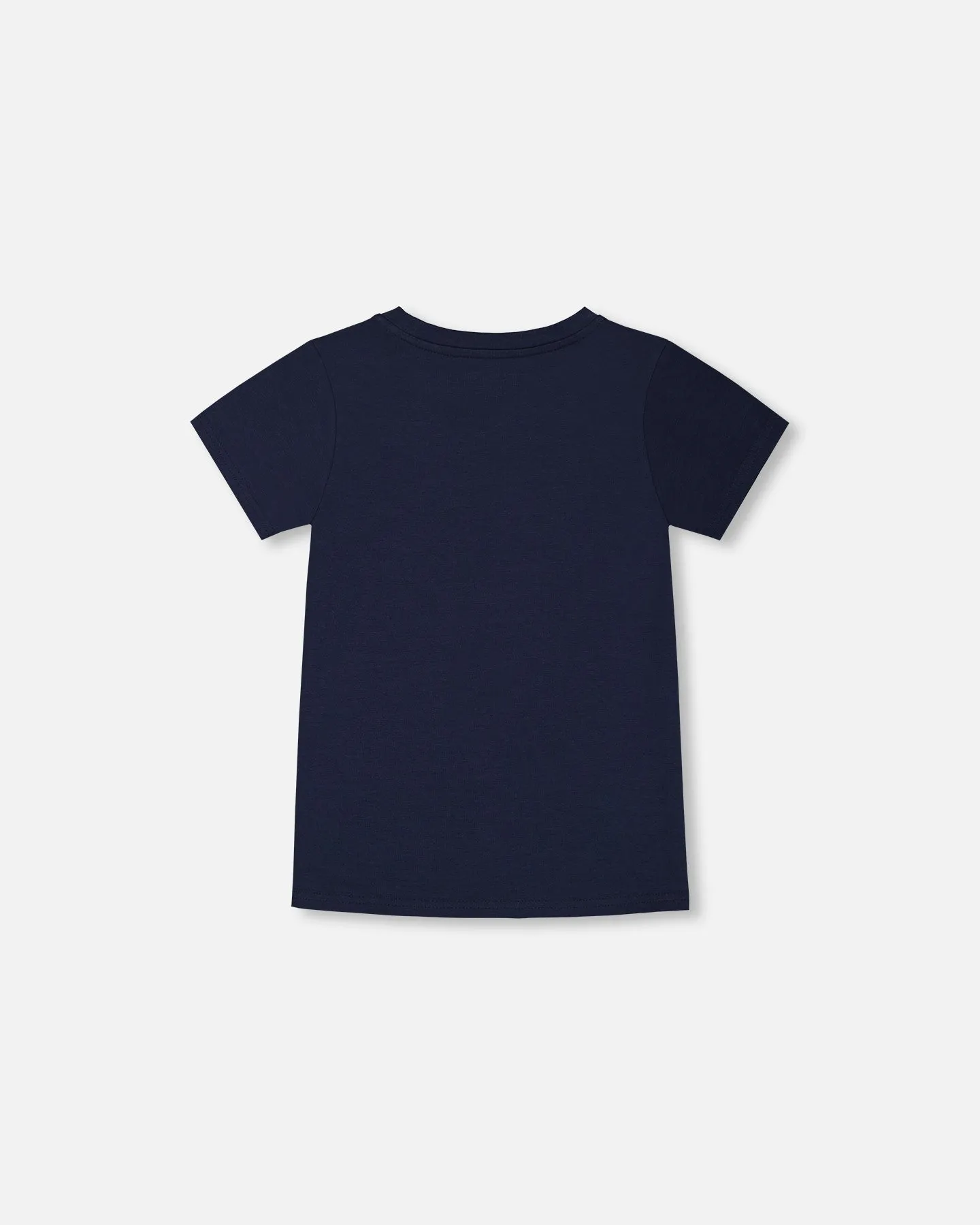 tee s/s stitched smiley - peacoat-481