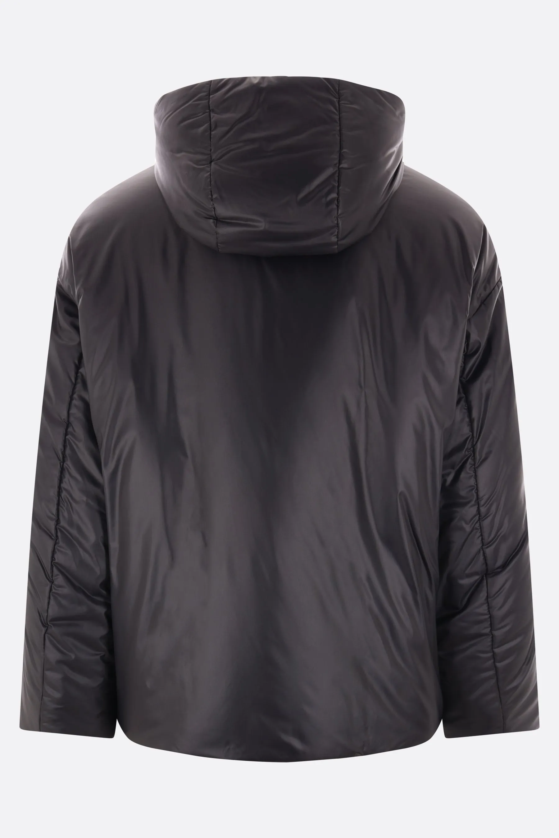 V-Detail Quilted Nylon Jacket