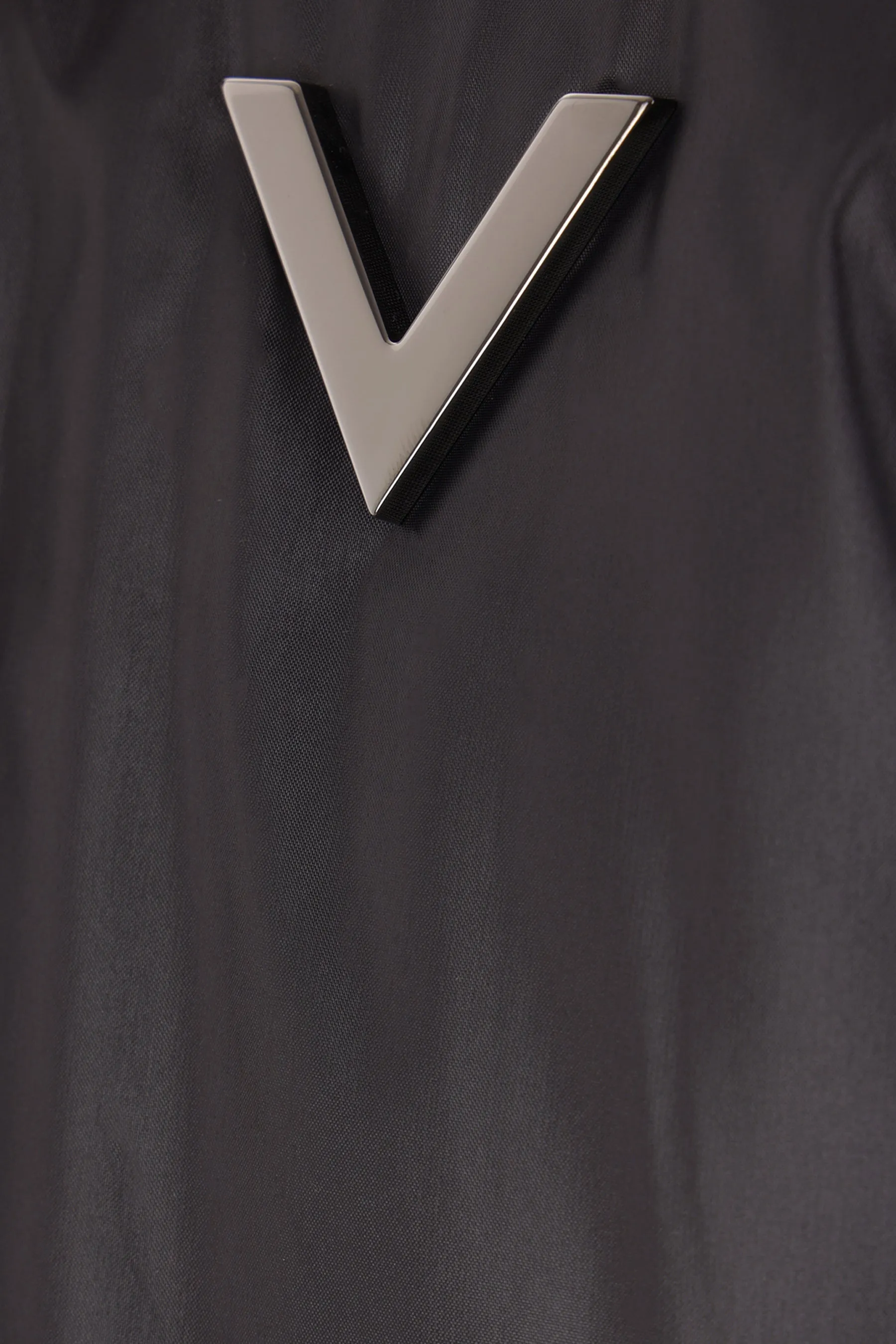 V-Detail Quilted Nylon Jacket