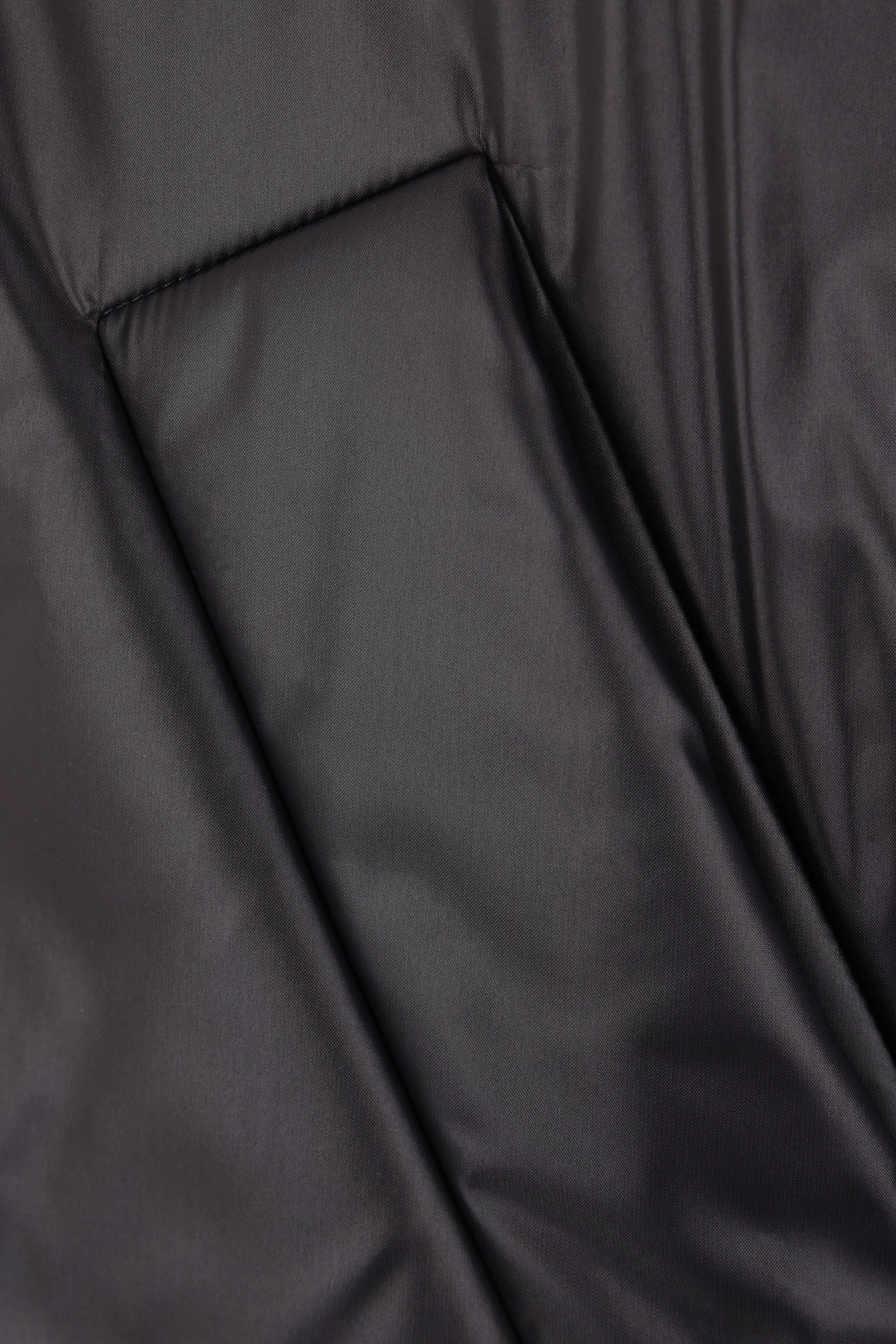 V-Detail Quilted Nylon Jacket