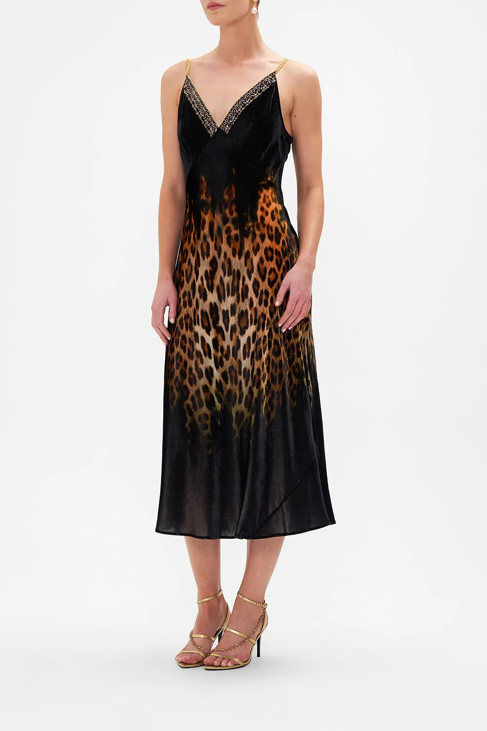 VELVET V NECK BIAS SLIP JUNGLE DREAMING
