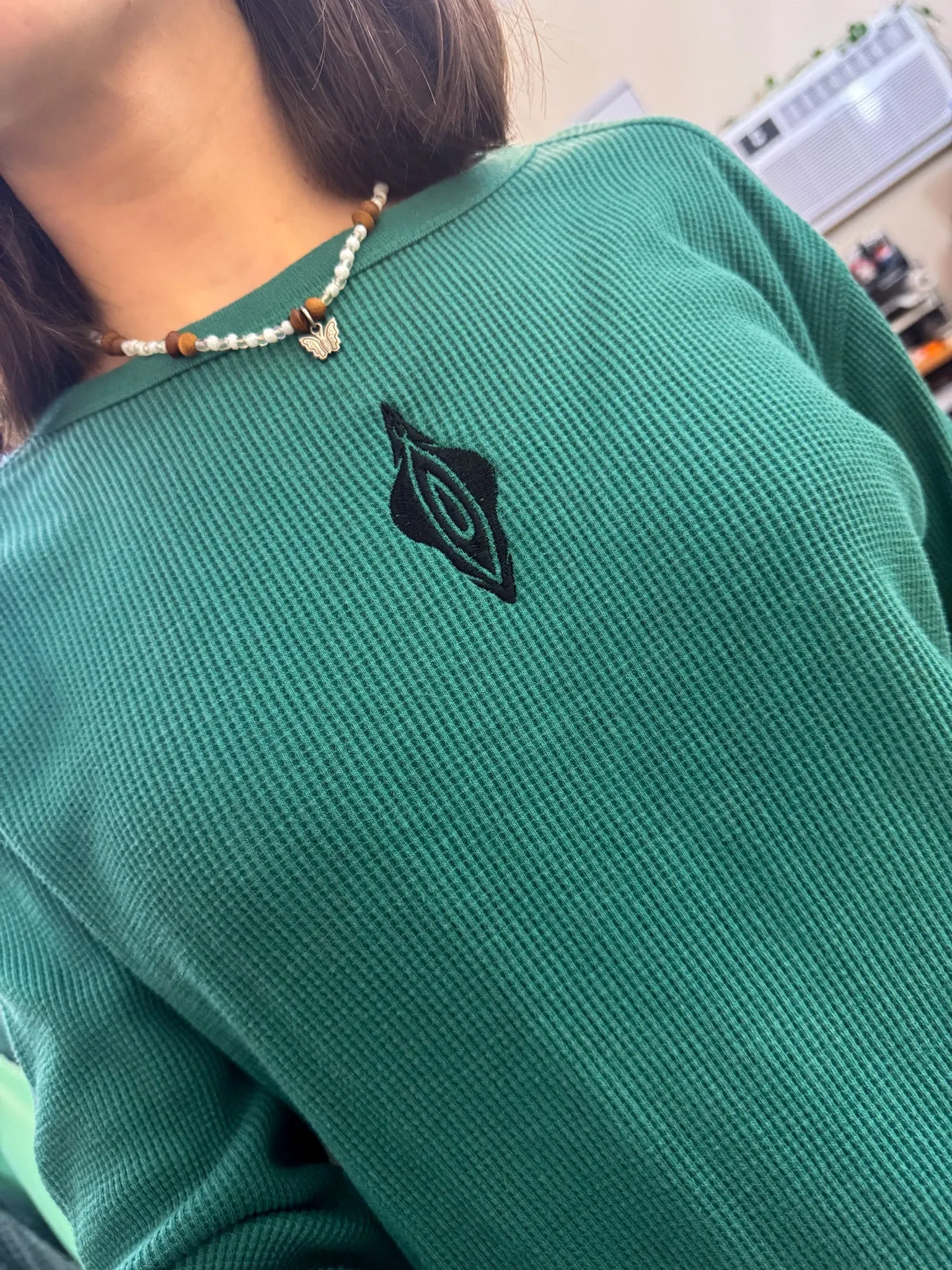 Vulva Teal Thermal Long Sleeve S