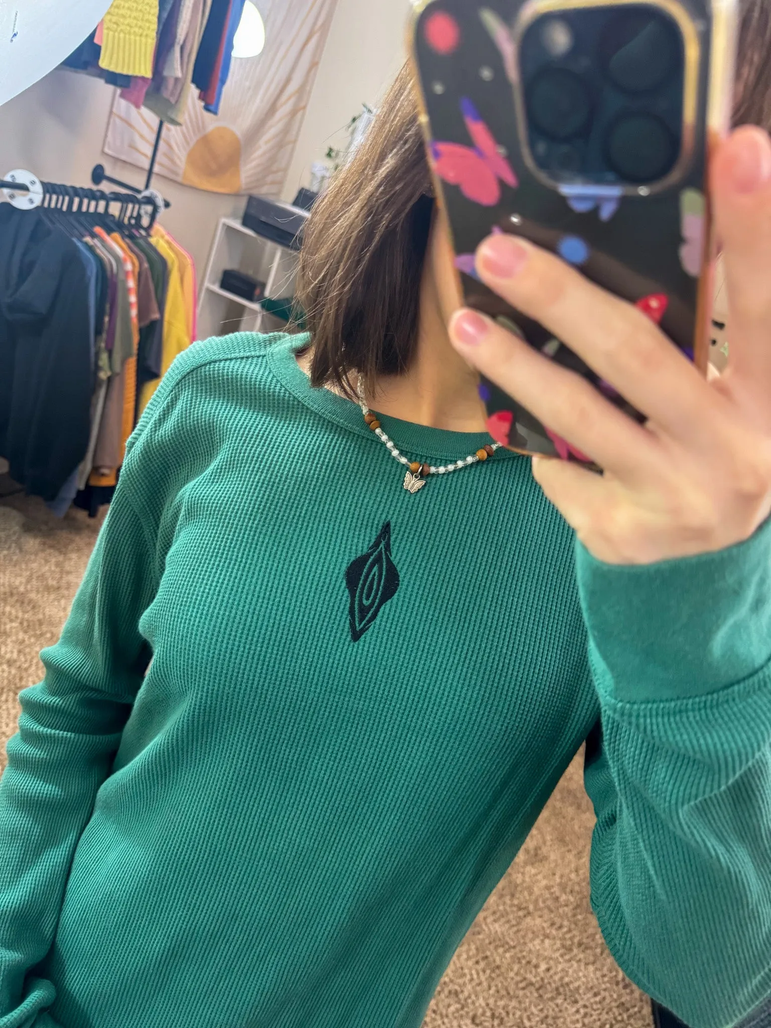 Vulva Teal Thermal Long Sleeve S