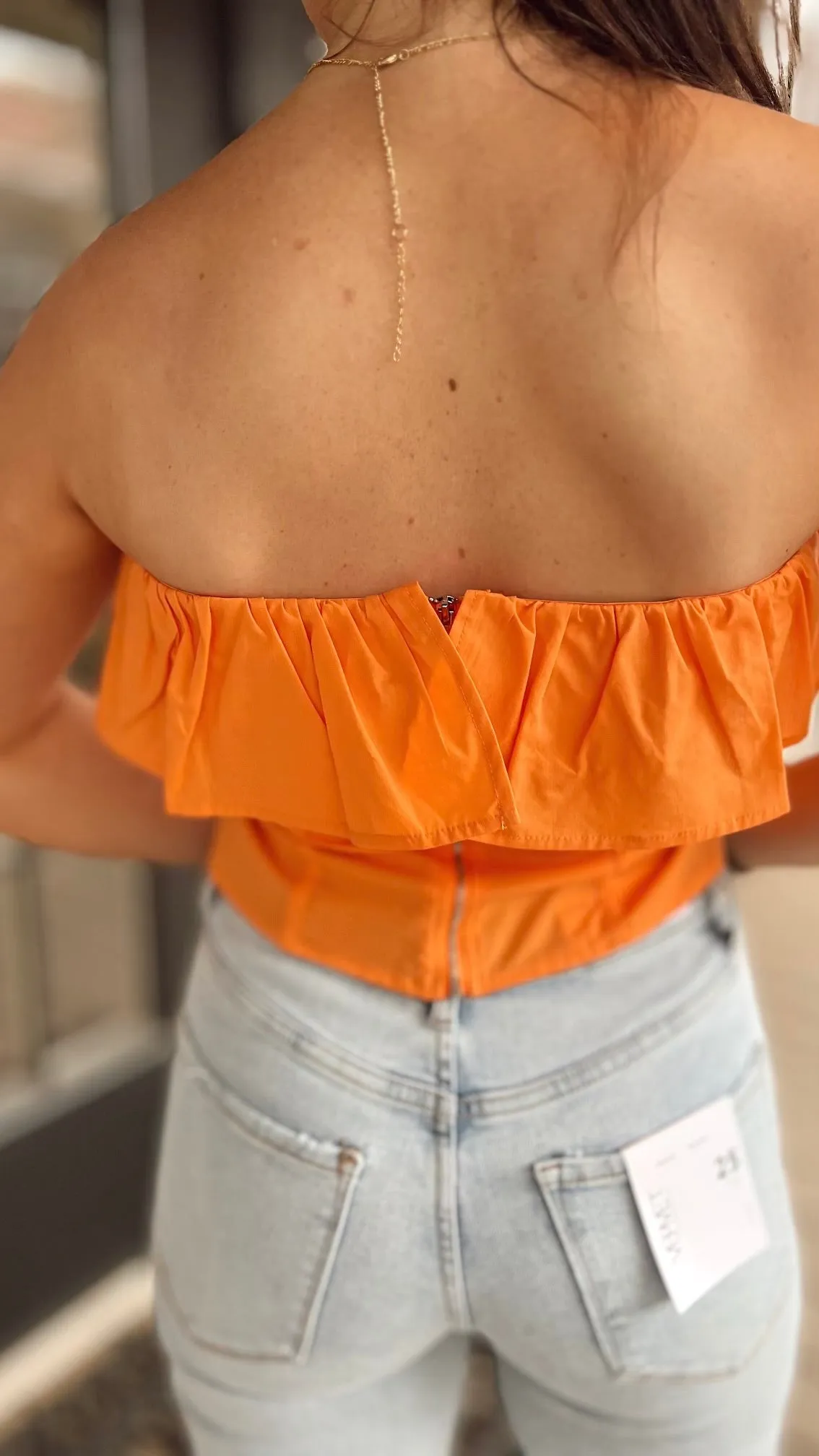 Wila Ruffle Strapless Top