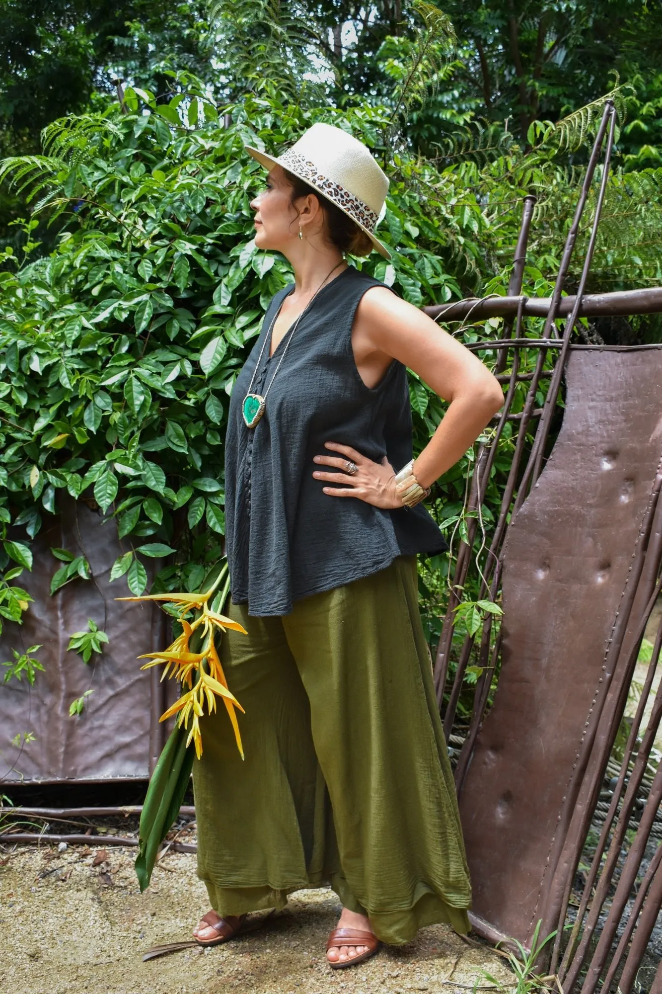 Willow Cotton Top - Black
